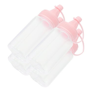4 Pcs Salad Bottle Squeeze Sauce Condiment Bottles Squeezing Dressing Container Pp