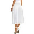 thumbnail image 3 of HJYCHN Elegant Women's Long Skirt with Lace Design for Everyday Comfort in Spring Fall Seasons White S, 3 of 4