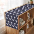 thumbnail image 6 of Table Runners 120 Inches Long Dress Scarves, Date Tree Farmhouse Coffee/Dining/Kitchen Table Runner for Living Room, Navy Blue Farmhouse Summer Tropical Plants 13x120 Inch, 6 of 9