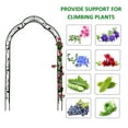thumbnail image 6 of 59.06"W X 83.86"H Garden Trellis, Outdoor Wedding Arbor, Metal Arch Trellis with Stakes, Climbing Plants Arbor Party Decoration Décor, 6 of 9