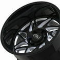 thumbnail image 3 of Cali Off-Road Gemini-9112 20X10 5X127 -25Et 71.5Cb Gloss Black/Milled Spokes, 3 of 3