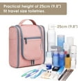 thumbnail image 4 of Narwey Hanging Toiletry Bag with Hook Makeup Cosmetic Organizer with Multiple Compartments Foldable for Men Women Travel Essentials, Medium, 4 of 7