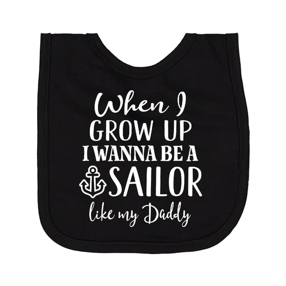 Inktastic Future Sailor Like Daddy Newborn Bib