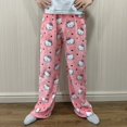 thumbnail image 1 of Pijama de franela de Hello Kitty para mujer, pantalones cálidos de lana con dibujos animados, informales, a la moda, para otoño e invierno, 2024, 1 of 4