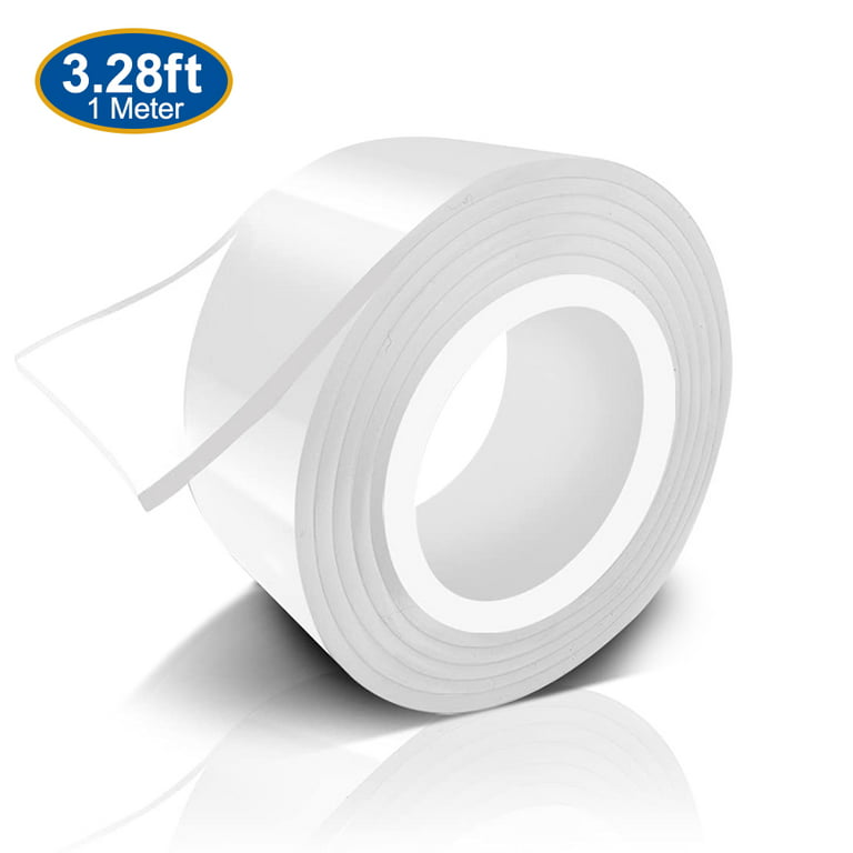 Double Sided Tape, 1 Roll Total 3.28FT Removable Nano Tape, Strong Sticky  Transparent Adhesive Tape, Cuttable Double Stick Tape Heavy Duty for
