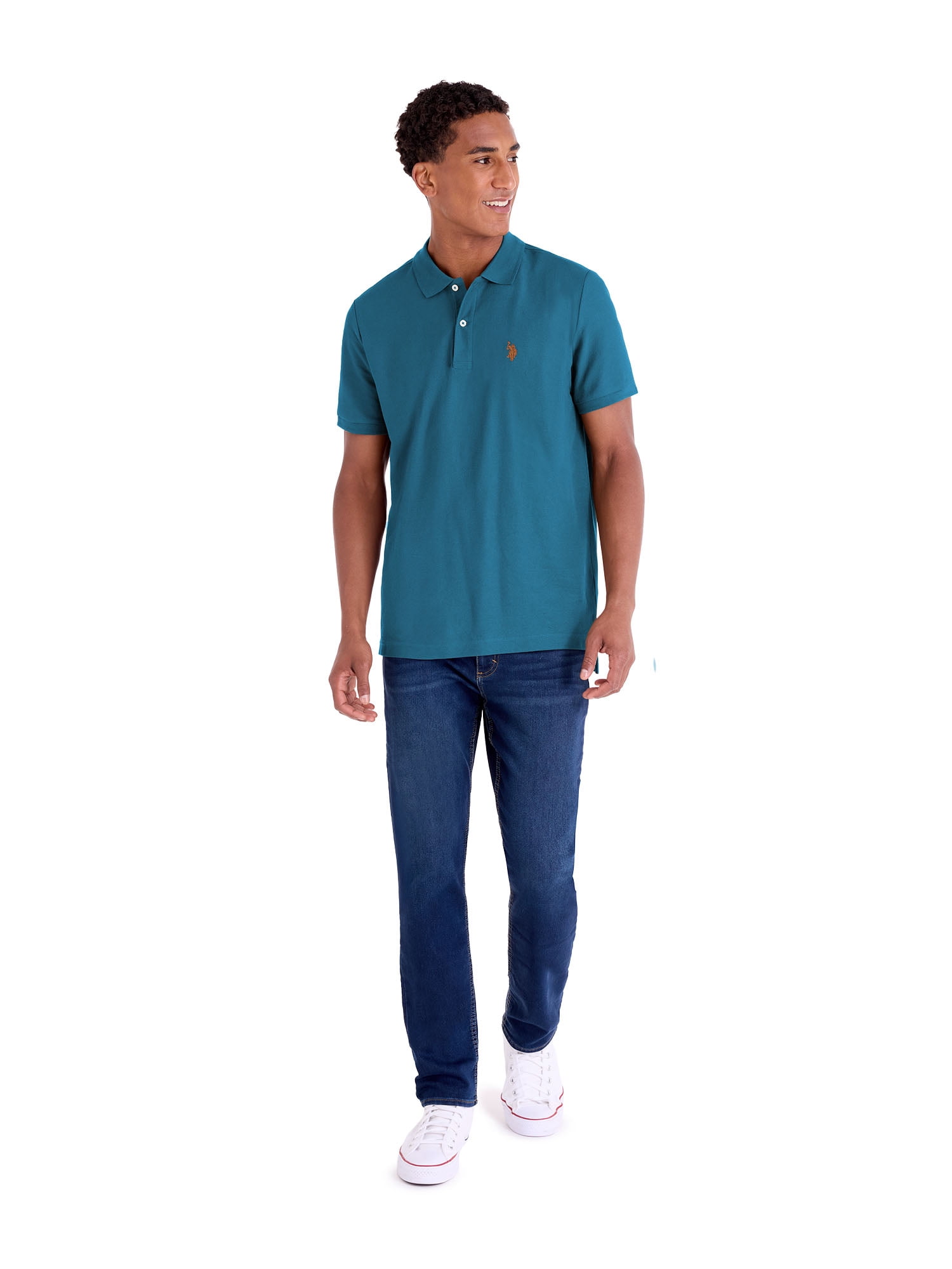 U.S. Polo Assn. Men's Performance Pique Polo Shirt