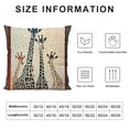 thumbnail image 5 of Throw Pillow Covers  Wild Animal Cartoon Cushion Cases Decorative Pillow Cases for Couch Sofa Bedroom, 5 of 5