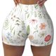thumbnail image 2 of Fotbe Wildflower Watercolor 2 Shorts Sin Costuras – Shorts Deportivos de Cintura Alta para Mujer, Elásticos para Gimnasio, Yoga, Running o Ciclismo-Small, 2 of 8