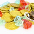 thumbnail image 4 of 60pcs Pirate Treasure Toy Dress Up Props Cosplay Costume Tools Gold Coin Mini Cartoon Pocket Treasure Box for Kids Children, 4 of 4