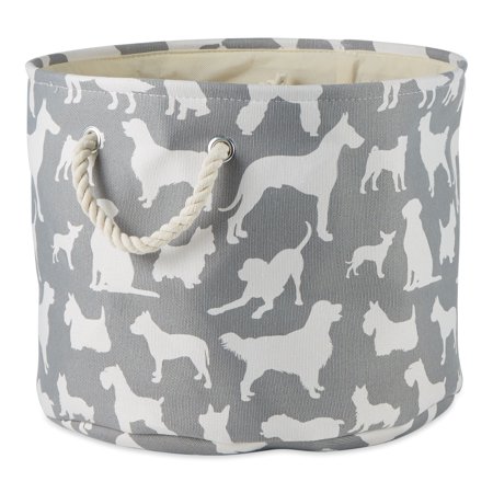 UPC: 0072456142924 | Polyester Pet Bin Dog Show Gray Round Large 15x18x18