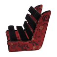 thumbnail image 4 of Banco de parque de lujo modelo 1/6 casas uñecas muebles en miniatura sofá doble de la Rojo negro1 Zulema Dollhouse Park Bench, 4 of 8