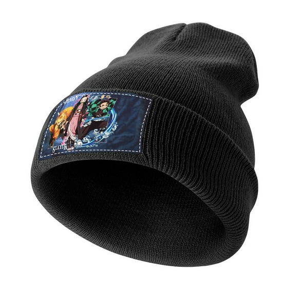 Demon Slayer Knitted Cap for Men Women Soft Beanie Hat Casual Thermal Watch Cap Winter Warm Beanies