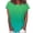 Green Shirts, variant on CAIVO Shirts Womens Summer Blouse Fashion Tops Casual Tie Dye Printed Round Neck Loose Rolled Short Sleeve Breathable Back To School Dailywear