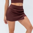 thumbnail image 5 of Npasoilc Skorts for Women High Waist Outdoor Tennis Pleated Quick Dry Breathable Athletic Jogger Skirt Solid Color Casual Mini Skirt, 5 of 6