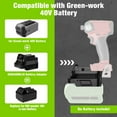thumbnail image 3 of For Green*works 40V Batteries Battery Adapter Compatible with For Mil*wau*kee 18V Battery Power Tool, 3 of 8