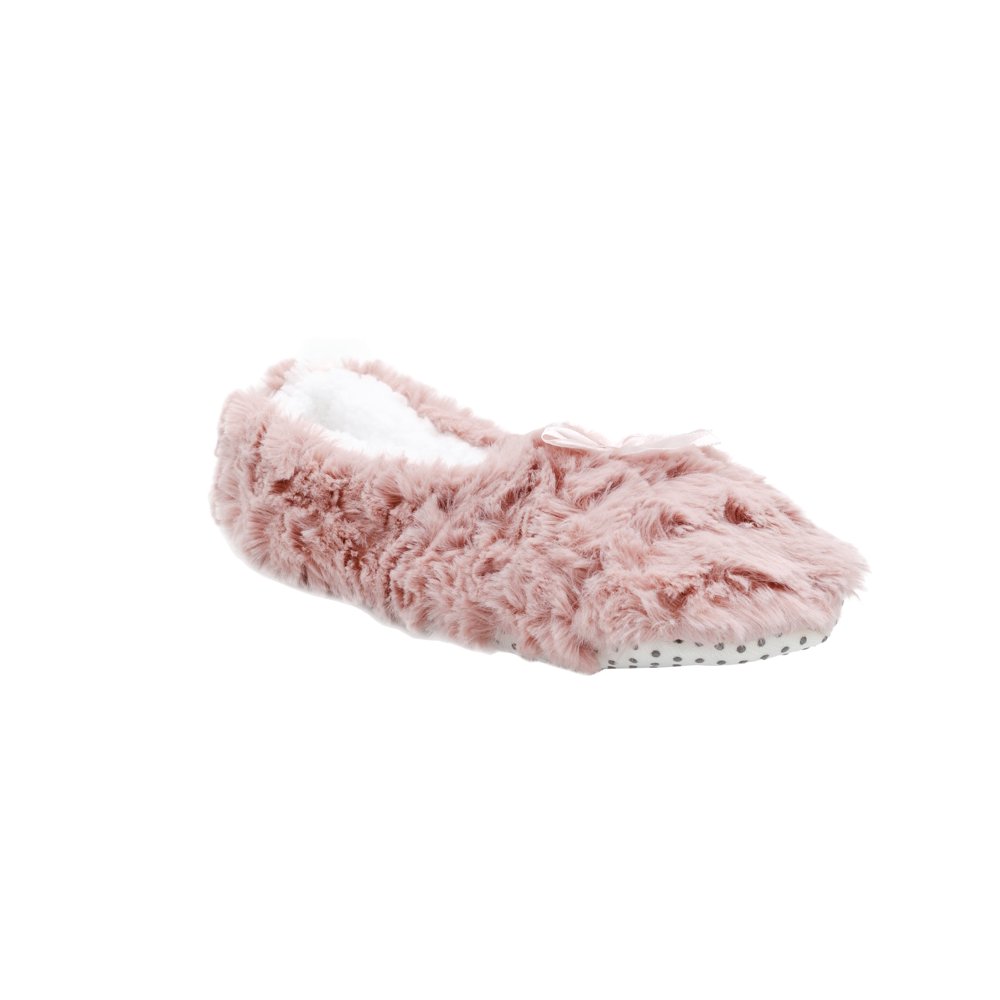 GOLDTOE Women’s Faux Fur SherpaLined Slipper Socks