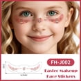 thumbnail image 4 of Waterproof Easter Temporary Tattoo Stickers for Kids, Assorted Holiday Face & Body Decals for Party Favors & Decorations, Easy Apply & Remove, 4 of 8
