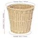 thumbnail image 2 of Cesta de Basura Tejida de Ratán, Cesta de Almacenamiento Pequeña y Redonda, Soporte para Bolígrafos Mimbre, Colgante, de Polipropileno, para Utensilios de Baño, de Gran Capacidad., 2 of 5