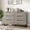 Grey-6 Drawers, variant on 6 Drawer Dresser for Bedroom, 47" Wide Wooden Storage Chest with Detachable Legs, Horizontal Drawer Organizer for Entryway Hallway Living Room