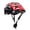 Red, variant on Adult Unisex Bike Scooter Half Helmet Open Face Design, Shock-Absorbing PC Shell with 11 Vents, Adjustable Strap for Secure Fit