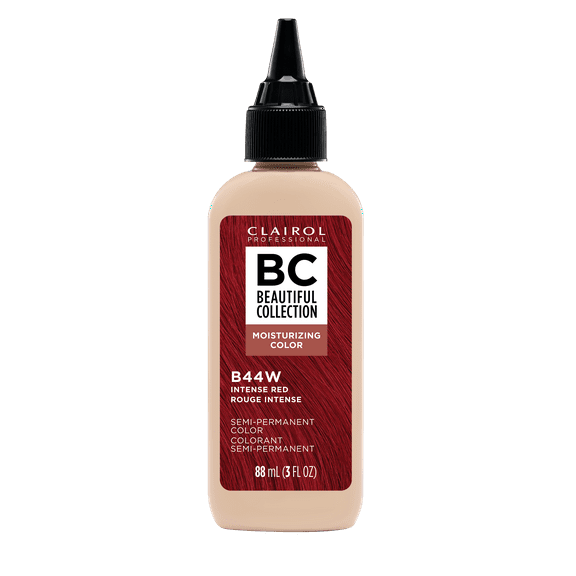 Clairol Professional Beautiful Collection Moisturizing Color Semi-Permanent Hair Color Crème B44W - Intense Red, 3.0 oz