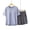 Blue, variant on LIZUOJUN Pajamas for Women with Built-in Bra Short Sleeve Shorts Round Neck Loose Sleepwear Loungewear 2 Piece Set Summer Spring Warm Weather - 1
