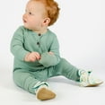 thumbnail image 3 of Dotty Fish Soft Cotton Baby Booties - Non-Slip, Warm Fleece Lined – Safari, 0-6 Months, 3 of 6