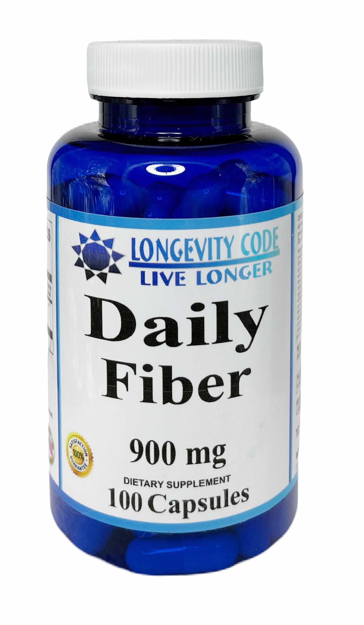 Daily Fiber Psyllium Husk 900mg 100 Caps
