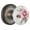 Antique Pewter, variant on Nostalgic Warehouse Claros_Psg_234_Nk Vintage Porcelain Painted Rose Passage Door Knob Set