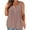 Pink, variant on YHAJDS Tank Tops for Women Basic Undershirt Tanks Solid Color Button Detail Pleated Sleeveless Casual Blouse