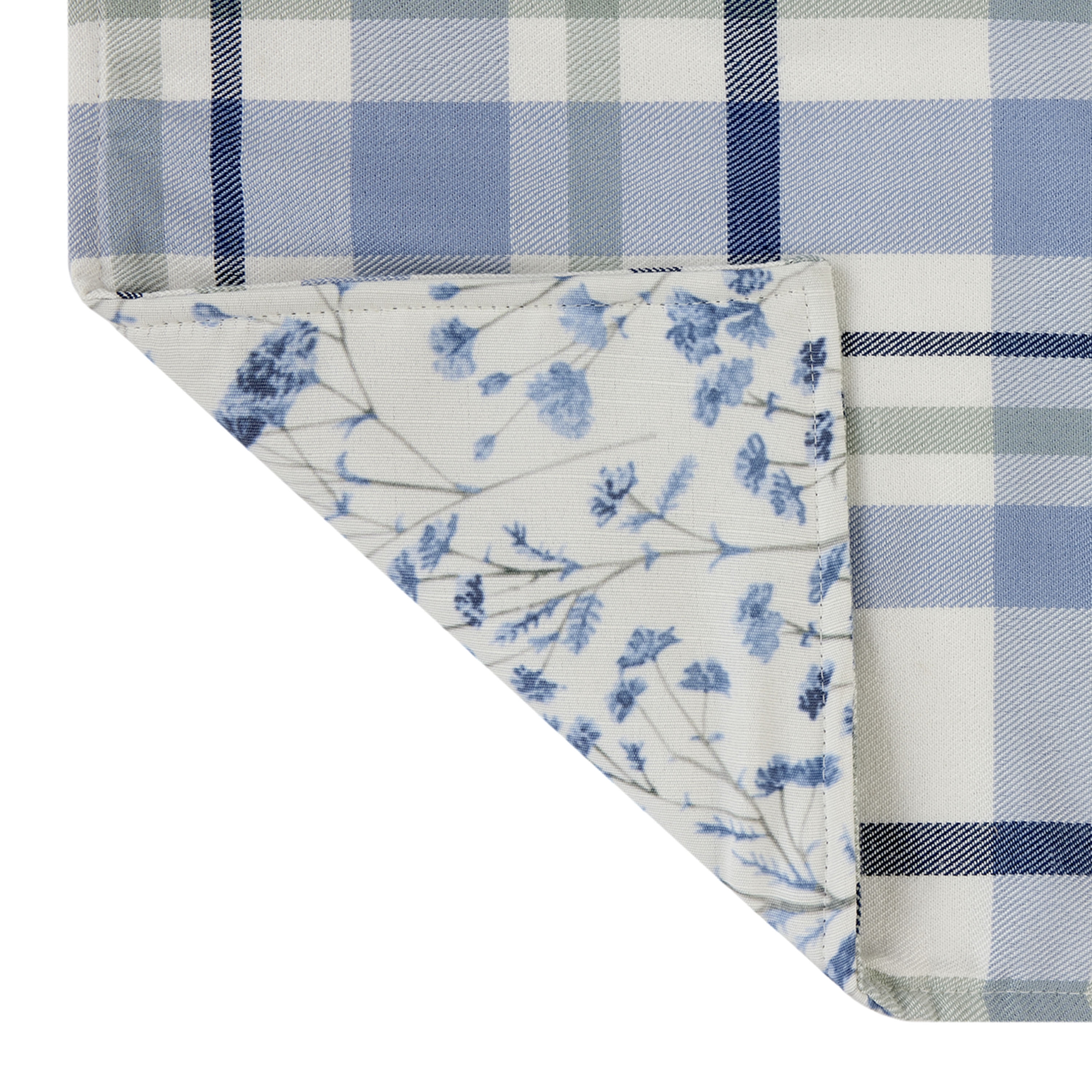 Mainstays Reversible Placemat - 14” x 19” - Blue Multi - 100% Polyester