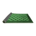thumbnail image 2 of Ahgly Company Indoor Square Oriental Emerald Green Industrial Area Rugs, 7' Square, 2 of 4