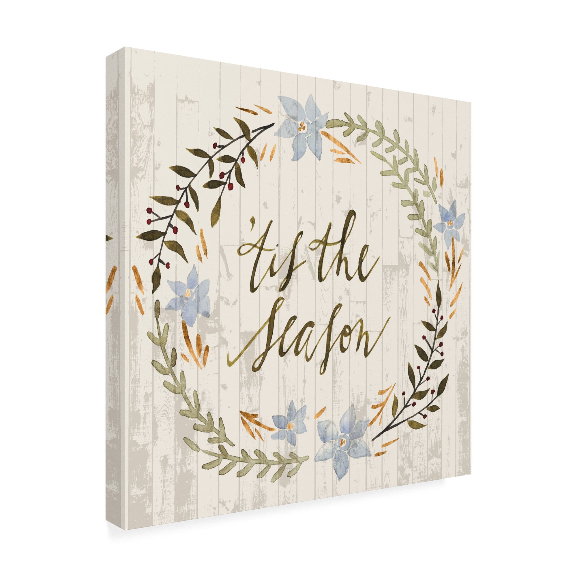 Trademark Fine Art 'Rustic Christmas IV' Canvas Art by Grace Popp