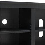 Mainstays Parsons TV Stand for TVs up to 50, Black Oak Finish