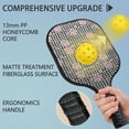 thumbnail image 4 of Pickleball Paddles Set,Pioneer Flower Floral Print Pattern Fiberglass Surface Pickleball Racket Set with 2 Indoor Outdoor Pickleball Balls and Pickleball Bag,Pickle-ball Equipment, 4 of 6