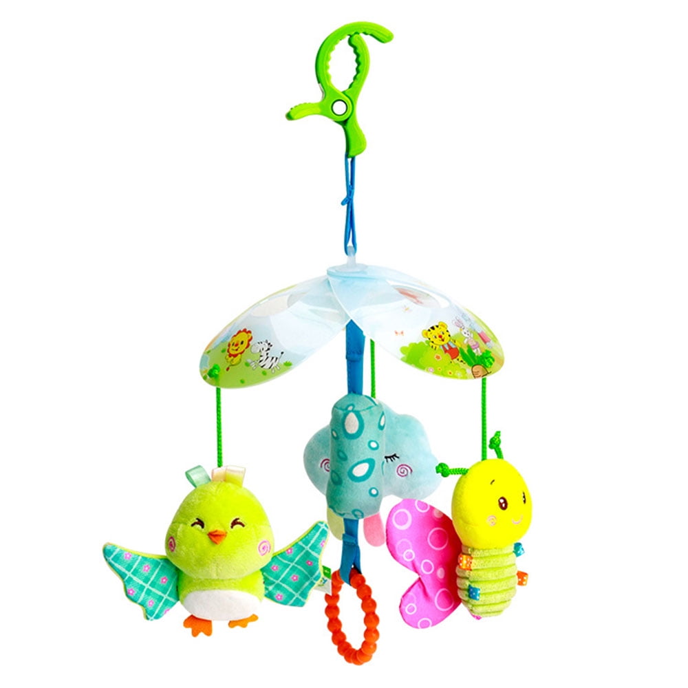 Soft Plush Infant Baby Crib Stroller Animal Toy Hanging Bedside Kid Toy Hook 