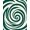 Green, Pattern 1, variant on Flatwoven High Traffic Area Rug, Swirling Vortex Contemporary Abstract Design, Non Slip, Stain Resistant, Washable Area Rugs for Living Room, Bedroom(Green, 6X9)