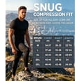 thumbnail image 7 of MANIFIQUE Short Sleeve Compression Shirt Men, Shapewear Mens Tank Top , Athletic Workout Shirts, 7 of 7