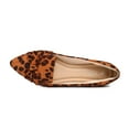 thumbnail image 5 of Women Flats Comfortable Pointed Toe Ballet Flats with Knot,Leopard 9.5, 5 of 5