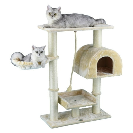 Go Pet Club 36 in. Samson Beige Cat Tree - F16