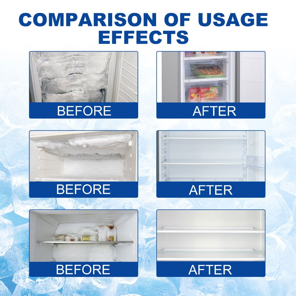 ZPAQI Quickly Fridge Ice Removal Spray Ice-Off Spray De-Icers Spray 120ml/Bottle