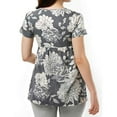 thumbnail image 3 of Jchiup Women's Short Sleeve Ruched Maternity T Shirt Top, 3 of 6