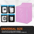 thumbnail image 2 of HOMEIORA 1pc Washer and Dryer Covers, Top Load Washing Machine Cover Laundry Dryer Protect Cover Dustproof Waterproof Zipper Design for Easy Use, Pink, 2 of 5