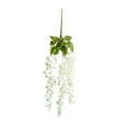 thumbnail image 2 of DAMAI 3 Strands Silk Blue Wisteria Artificial Flowers, 21.6 Inch Silk Flowers, Fake Wisteria Floral Hanging Plant Garlandfor Wall, Home, Garden, Wedding Decor, 2 of 6