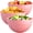 Pink 135oz, variant on Greentainer 50oz Large Cereal Bowl Set of 4, BPA-Free Plastic Bowls for Salad, Soup & Pasta, Microwave & Dishwasher Safe