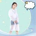 thumbnail image 4 of LIZENG Girls Clear Rain Jacket for Kids Reusable Waterproof Quick Dry Raincoat Children Lightweight Hiking Camping Rain Poncho, 4 of 4
