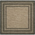thumbnail image 6 of SAFAVIEH Courtyard Ercan Bordered Indoor/Outdoor Area Rug, Natural/Black, 4' x 5'7", 6 of 7