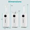 thumbnail image 3 of Costway 2200 sq.ft Whole House Humidifier 5.5Gal Top Fill Cool Mist Humidifier with Wheels, 3 of 10