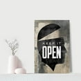 thumbnail image 2 of Creative Man Head Portrait Wall Art with Positive Quote KEEP IT OPEN Inspirational Wall Art Motivational Poster for Office Home Walls HD Print Gallery Wrapped Easy and Ready to Hang-12"Wx18"H, 2 of 6