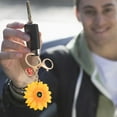 thumbnail image 5 of 3D Sunflower Keychain with Daisy and Chrysanthemum Accents for Bag Pendant, 5 of 6